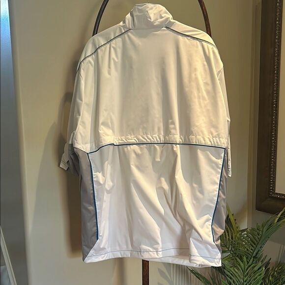Antigua White Windbreaker Jacket - Picture 5 of 6